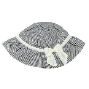 Janie & Jack Striped Bow Front Baby Girls Sun Hat Sz 6-12 Months Girls
